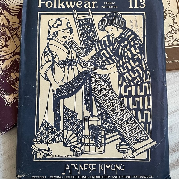 New UnCut FOLKWEAR Ethnic Patterns 204 117 113 Croatian shirt Japanese Kimono - Picture 2 of 8